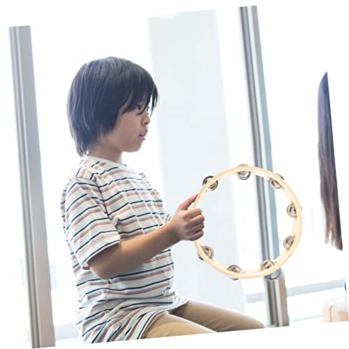 ERINGOGO 12 Peças orff toque de sino pandeiro de mão Tambourine de linha dupla brinquedos instrument