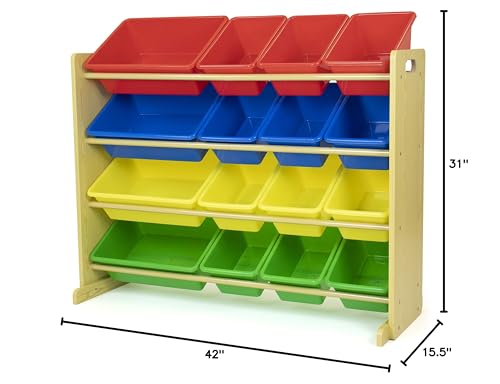 image for Humble Crew Supersized Toy Storage Organizer with 16 Removable Bins, N
