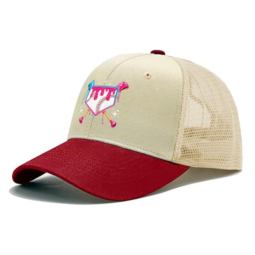 Baseball Dripping Ice Cream Baseball Hats Beach Cap for Her2