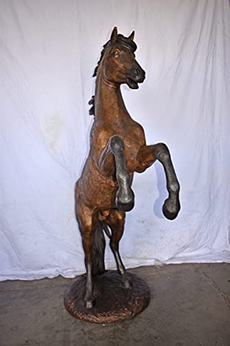 Estatua de Caballo Erguido Grande en Bronce miniatura 5