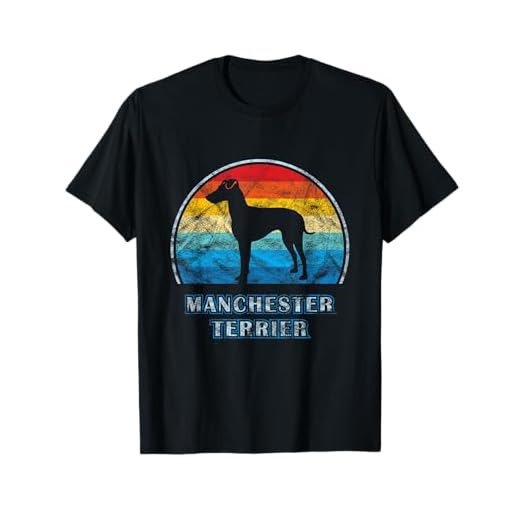 Manchester Terrier Vintage Design Dog T-Shirt