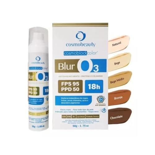 Blur O3 Ozonio Cosmoblock Color Cor Bege Fps95 Cosmobeauty