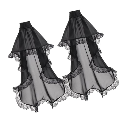 Vestido de novia victoriano con guantes desmontables para cosplay de Halloween