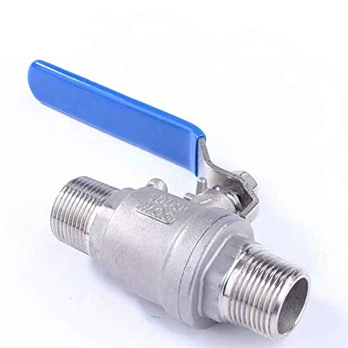 Robinet à bille en acier inoxydable SS304 mâle 1/4 pouce pour fluide