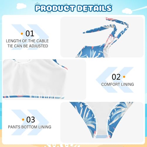 KLL 4th July American Independence Day Girls 2 Pieces Bikini Sets Beach Swimsuits Swimming Suits Cute Shoulder Strap4