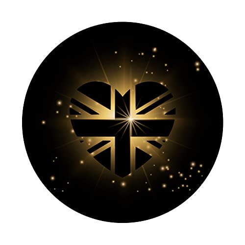 British King Long Live The King God Save The King Union Jack PopSockets Swappable PopGrip, Black - Image 3