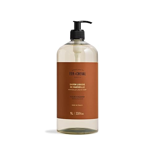 Miniatura 20 de Fer à Cheval Amber Jasmine Luxury Jabón líquido – Mezcla natural de aceite de argán y coco, suave e hidratante, respetuoso con el medio ambiente, 2