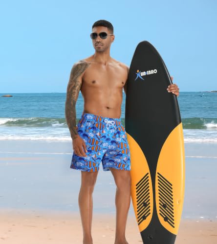 Image of APTRO Men's Swim Trunks with Compression Liner 5 Inch Bathing Suit Beach Swimsuits