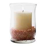 Libbey Adorn 6-Piece Glass Hurricane Vase Set, 4.4-inch
