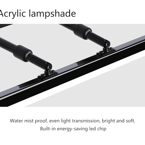 Lámpara de pared cromada para baño e interiores con brazo móvil y tono ajustable de lectura 5