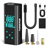 FADAKWALT Compressore Aria Portatile, Gonfiatore Pneumatici Auto 150 PSI, Pompa Aria Senza...