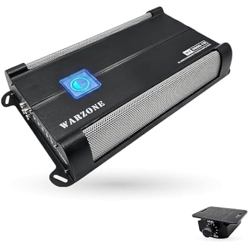 Car Amplifiers - Gravity Audio WZ3000.1D Warzone 3000W Max Class D Amplifiers 1 Ohm, Stable at 2 Ohm and 4 Ohm Stable with Remote Sub Control 6.4 pounds