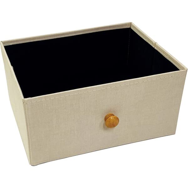 Amazon｜折りたためるファブリックチェスト（木天板）2段 アイボリー