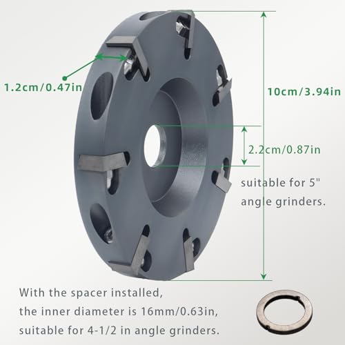 Image of 7 Blade Hoof Trimming Disc for 4.5 and 5 Inch Angle Grinders | Aluminum Alloy Grinder Wheel for 4.5 inch & 5 inch Angle Grinders, Livestock Care Tool for Cattle, Horses & Sheep
