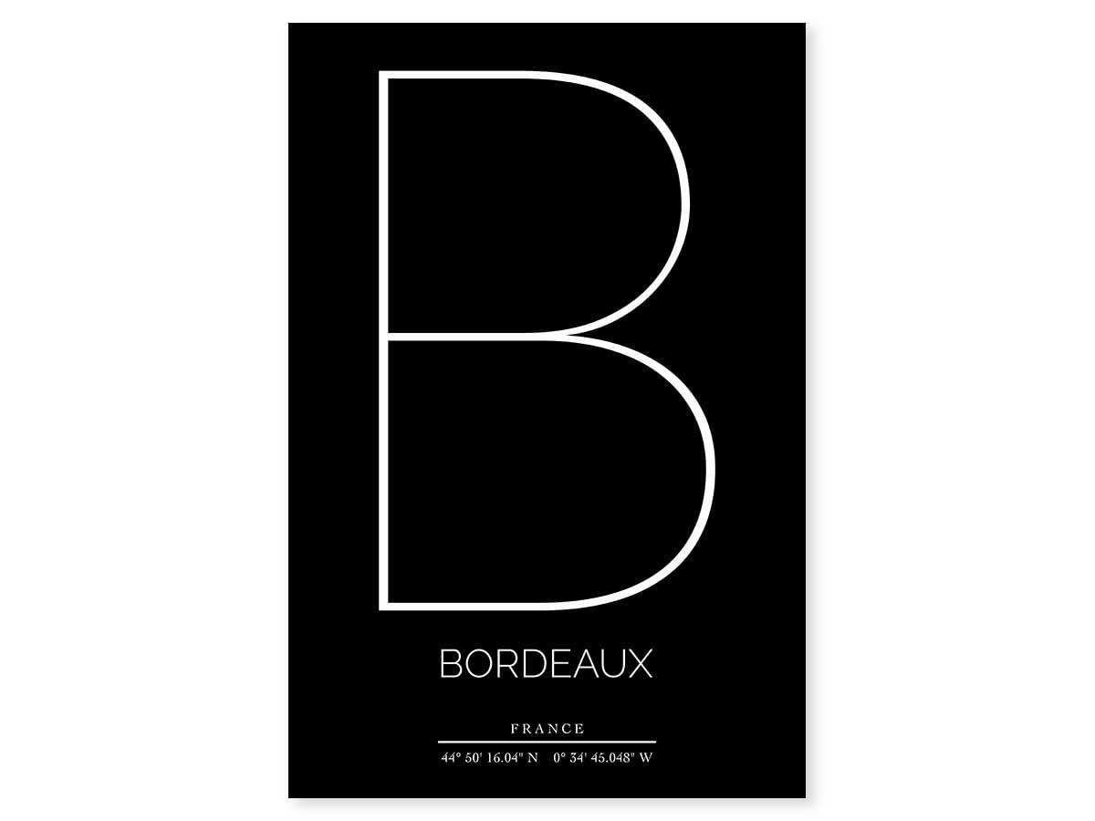 Tableau Bordeaux toile imprimée 60x90 cm fabriquée en France pour salon