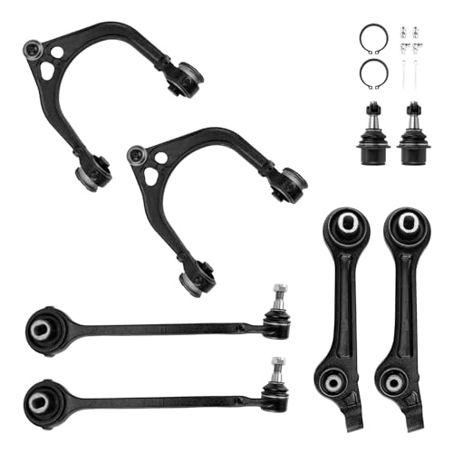 KAX Front Upper Lower Control Arm w/Ball Joint & Sway Bar End Link & Outer Tie Rod End Link for 2011-2019 Chrysler 300 D-odge Challenger Charger Suspension Kit K620177 K620178 8pcs by KAX - Used condition - Image 2