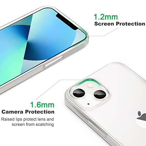 Jjgoo Compatible With Iphone 13 Mini Case Clear Soft Transparent Shockproof Protective Slim Thin Bumper Phone Cover For Iphone 13 Mini - 5.4 Inch #TOP5