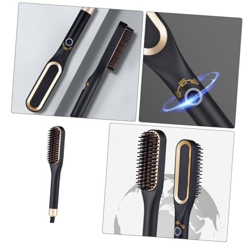Mini peine alisador eléctrico para cabello y barba miniatura 3