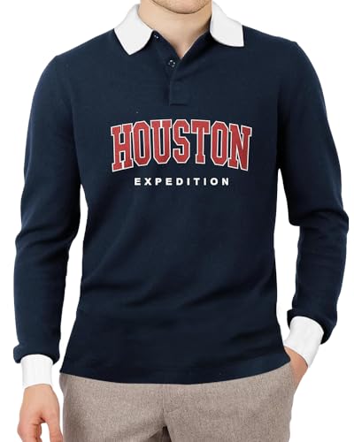 Image of Noble Monk Men's Polo Neck Full Sleeves T-Shirt | Causal Tshirt for Men