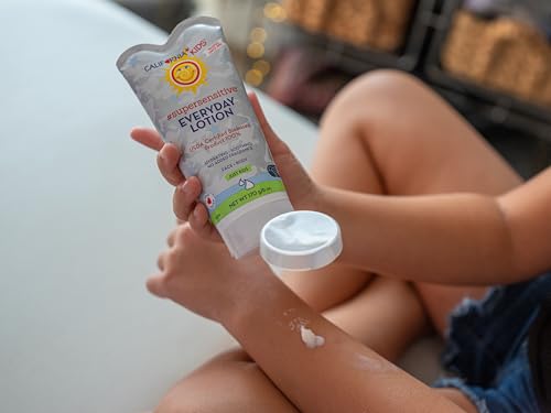 California Baby California Kids Lotion | Super Sensitive | 100% Plant-Based Moisturizer | Fragrance Free Lotion for Kids | Hypoallergenic | Aloe + Calendula | 6 oz
