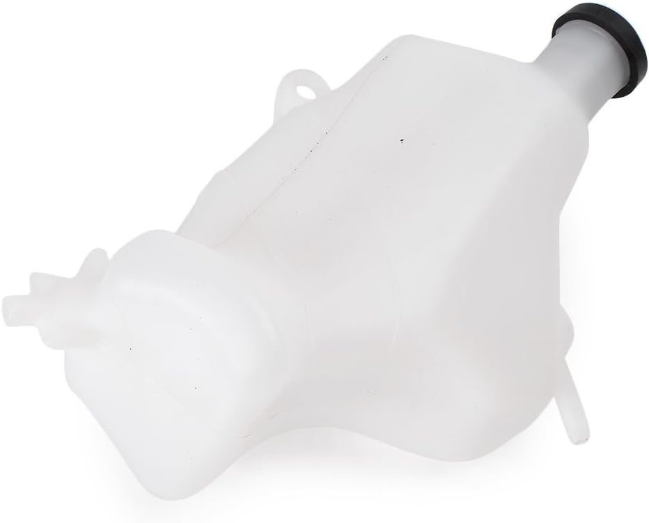 Mallofusa Motorcycle Radiator Water Coolant Reservoir Overflow Tank Replacement Compatible for Honda CBR600RR 2007 2008 White