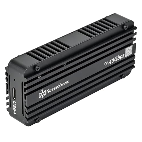 Caja externa SilverStone MS12-40G USB 4 para NVMe M.2 SSD miniatura 6