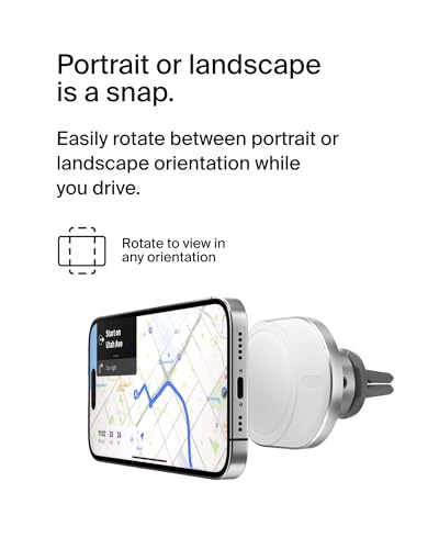 Belkin 15W MagSafe-Compatible Wireless Car Charger, Vent Mount - image 6