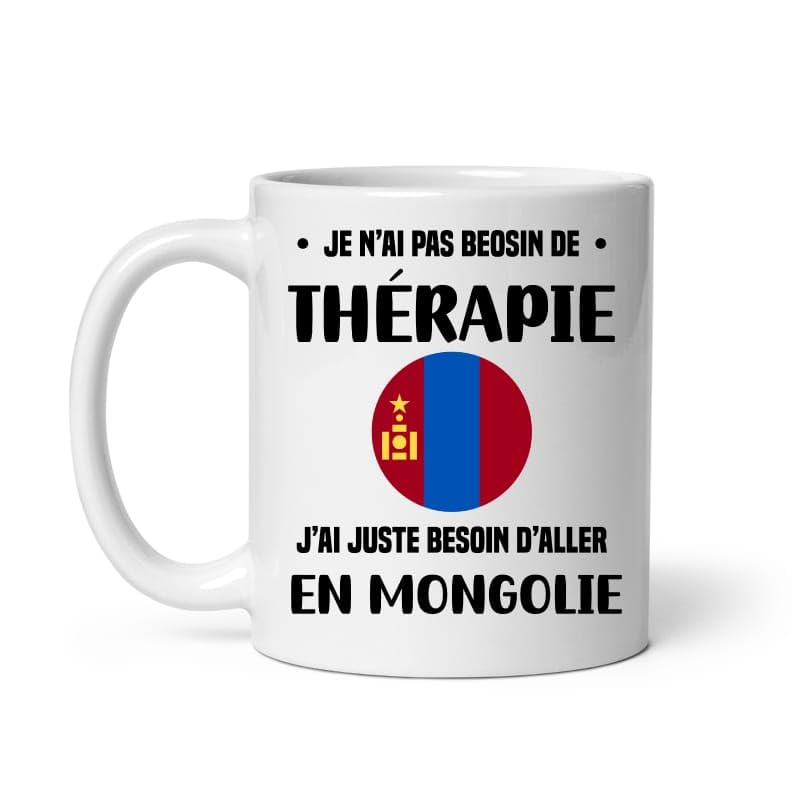 MugSmile Mug Mongolie thérapie vacances départ voyage Tasse Mongolie