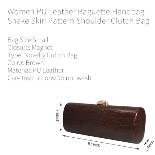 Image of Women PU Leather Long Purse Handbag Crocodile Pattern Shoulder Clutch Bag for Casual Party