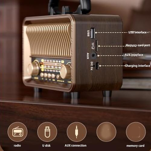 Radio portátil Asixxsix AM FM y onda corta recargable miniatura 5