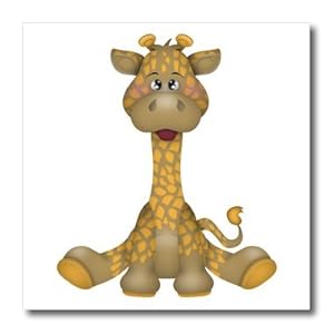 3Drose Baby-Giraffe Aufbügler, 15,2 x 15,2 cm