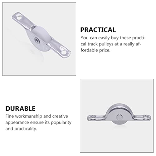 Angoily Sliding Door Track Wheels 10Pcs Plastic Closet Door Rollers Replacement for Wardrobe and Shower Doors Smooth Operation and Stable Sliding - Image 4