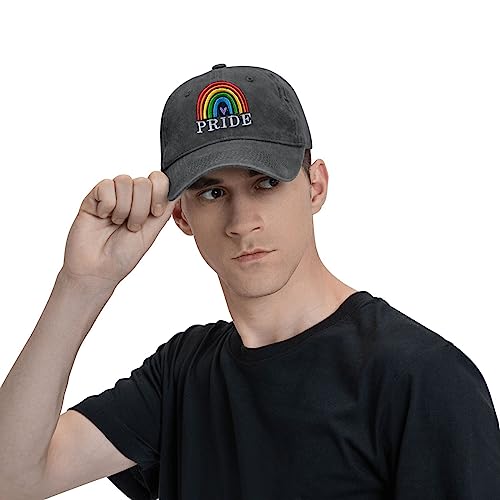 Lgbt Pride Baseball Cap Embroidered Rainbow Heart Gay Lesbian Hat For Men Women #TOP1