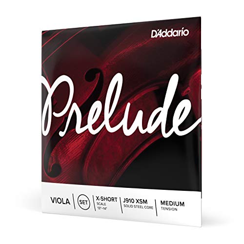 Juego de cuerdas para viola Prelude de D Addario, escala extra corta, tensión media, J910 XSM