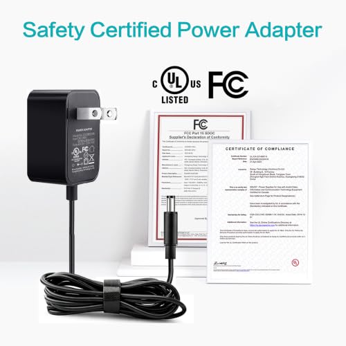 Image of 12V AC Power Adapter fits for Seagate Backup Plus SRD0SD0, Expansion SRD00F2、SRD0NF2, Central, FreeAgent GoFlex, SimpleTech External Hard Drive Power Supply Cord and More