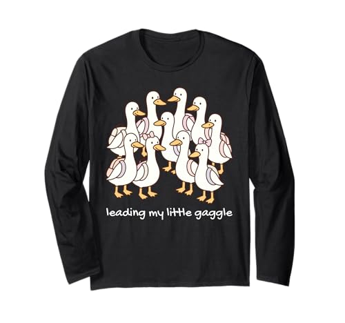 Leading My Little Gaggle Silly Goose Student Group Matching Long Sleeve T-Shirt