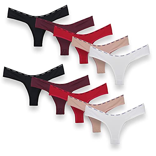 Kit com 10 Calcinhas Tangas Dakota Conforto Tamanho: GG - 42/44;Cor:Preto;Gênero:Feminino
