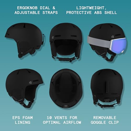 image for Retrospec Comstock Ski Helmet - Snowboard Helmet for Adults & Youth - 