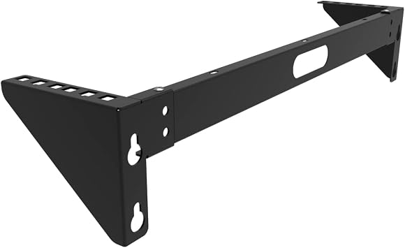 2U Foldable Wall Mount Patch Panel Bracket -Vertical Wall Mount Rack for 19 inches Networking Equipments Including Hardware