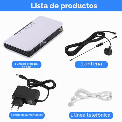 Terminal inalámbrico fijo GSM blanco para conectar caja de teléfono con cable y alarma 5