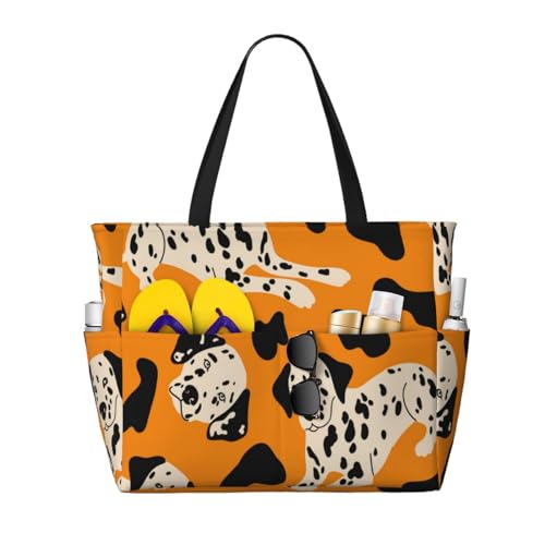 Sac de plage dalmatien spacieux pour ne plus manquer de place en voyage