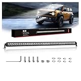 LED Light Bar 40 inch - 4WDKING 200W IP69K Waterproof Off-Road Combo LED Work Light Super Bright Truck Driving Fog Lamp on Front Bumper and Grille Fit for Ford F150 Polaris RZR JEEP Wrangler