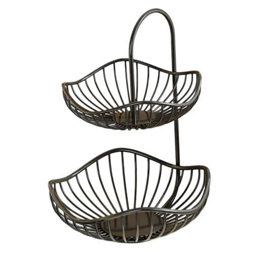 Estante de almacenamiento de frutas en metal antioxidante y diseño resistente 2