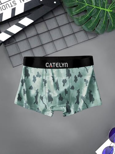 Image of CATELYN Ultra-Soft Nylon Breathable Stretch Trunks Men's Premium Printed Innerwear for Daily Comfort Men Sweatproof (Pack of 4)