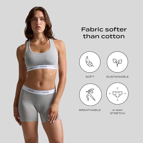 Image of Woxer Boxer Shorts for Women - 5 inch Baller Boy Shorts Underwear, Soft Modal, Chafe Free - Breathable & Moisture-Wicking