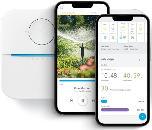 Rachio WiFi Smart Sprinkler Controller (16-Zone Irrigation Remote Control) – App-Based Scheduling, Local Weather Intelligence, Rain Skips, Easy DIY Install