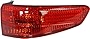 Evan-Fischer Tail Light Lens and Housing Compatible with 2005 Honda Accord Outer Sedan Passenger Side