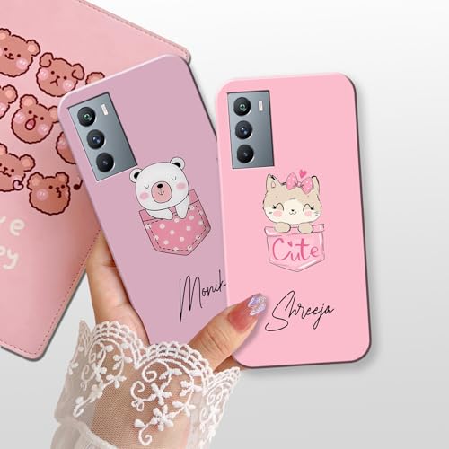 Image of COLORflow Back Cover Compatible with iQOO 9 SE 5G | Cute Pocket Cartoons Color Customized Back Cover Compatible with iQOO 9 SE 5G