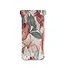 susiyo Tropical Red Parrots Lily Flowers Glasses Case Portable Microfiber PU Leather Soft Sunglasses Bag Eyeglasses Pouch Holder Squeeze Top for Women Men