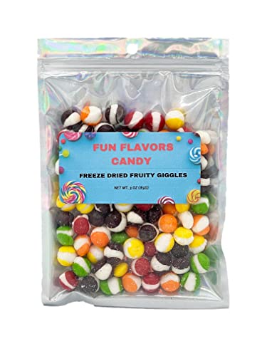 Fun Flavors Box Freeze Dried Fruit Candy Giggles Crispy Treats 6 Oz And 3 Oz Bundle #TOP5